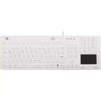 Renkforce iM-IKB110-WH USB klaviatūra QWERTZ vokiška klaviatūra juoda-balta