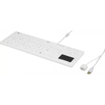 Renkforce iM-IKB110-WH USB klaviatūra QWERTZ vokiška klaviatūra juoda-balta