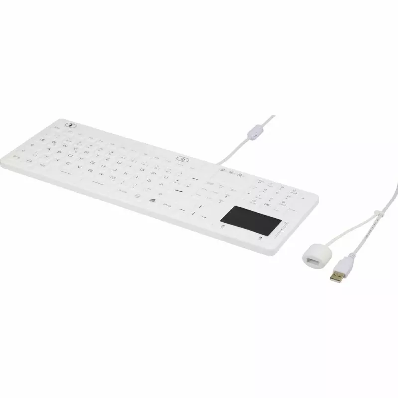 Renkforce iM-IKB110-WH USB klaviatūra QWERTZ vokiška klaviatūra juoda-balta