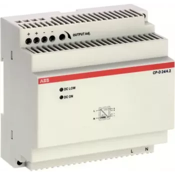 ABB CP-D 24/4.2 DIN bėgio maitinimo šaltinis 24V DC 4.2A 100.8W 1 fazės 1SVR427045R0400