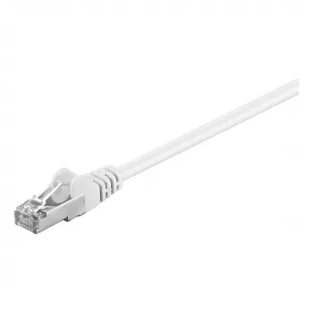 Wentronic Goobay CAT 5e F/UTP tinklo kabelis, 0,5 m, baltas