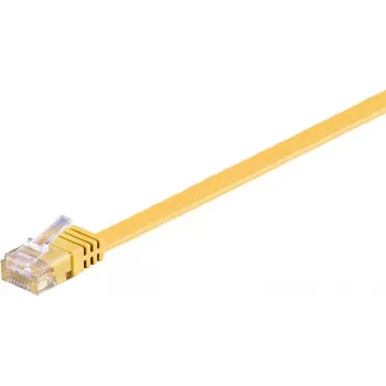 Wentronic RJ45 CAT6 0,5 m tinklo kabelis, U/UTP, geltonas 96396
