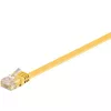 Wentronic RJ45 CAT6 0,5 m tinklo kabelis, U/UTP, geltonas 96396