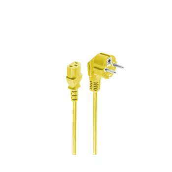shiverpeaks BASIC-S maitinimo laidas Schuko – IEC C13, 1,8 m, geltonas BS09-05182