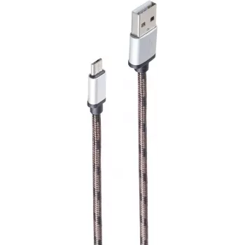 shiverpeaks BS14-50079 USB 2.0 laidas, USB-A į Micro-USB B, 0,9 m, rudos spalvos