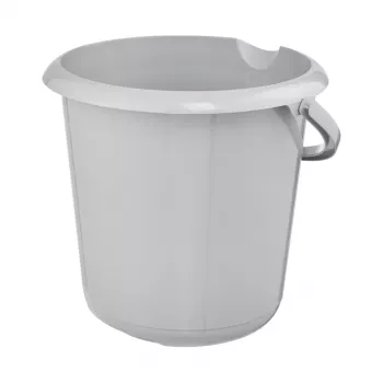 keeeper mika eco apvalus valymo kibiras, 10 litrų, akmens pilkos spalvos, 100% perdirbtas plastikas, ergonomiška rankena 1171015000000