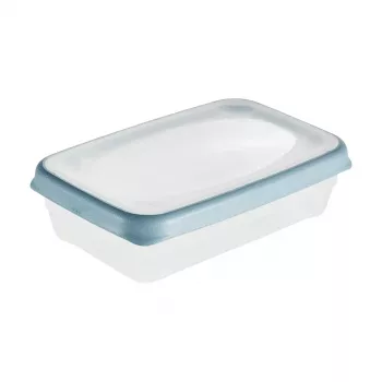 keeeper franco maisto laikymo indas, 0,4 L, stačiakampis, mėlynu kraštu 1079168000000