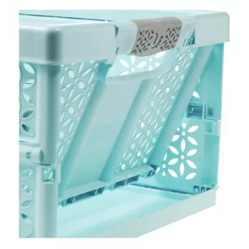 keeeper Profi Folding Box lea, 32 litrų, Aquamarine, keliamoji galia 30 kg, Soft Grip rankenos, PP/TPE, 1 vnt 10296624000NN