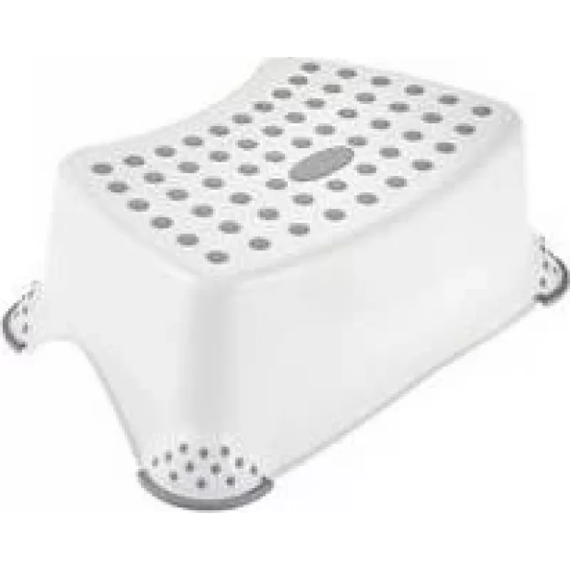 keeeper kids Step Stool tomek pure, baltas, apkrova 80 kg, neslystantis paviršius ir kojelės, 1 vnt. 10013100000PP