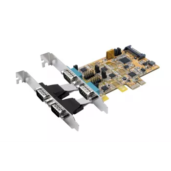 EXSYS EX-45034 PCIe 4 prievadų serijinė RS-232/422/485 plokštė (FTDI)