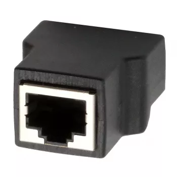 EXSYS EX-49112 RJ45 (moteriškas) į 8 kontaktų gnybtų bloką adapteris su mygtuku, CAT.5e