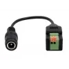 EXSYS DC lizdas 5,5x2,1mm į 2 kontaktų terminalų bloką adapterio kabelis su mygtuku, 15cm EX-49141