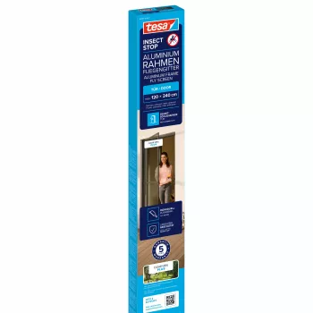 tesa Insect Stop Anthracite vabzdžių tinklelis durims 1,2 x 2,4 m 55197-00101-00