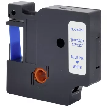 Renkforce RF-LT-D45014 suderinama DYMO D1 etikečių juosta 12 mm balta/mėlyna 7 m RF-6027814