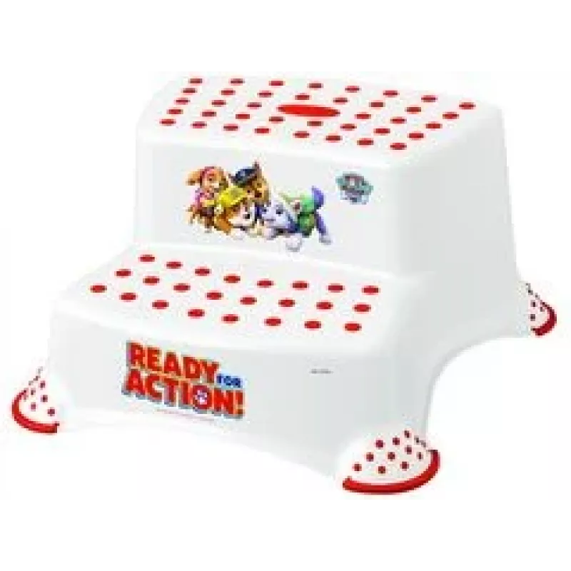 keeeper kids Igor Paw Patrol 2 pakopų laiptelis, baltas su spauda, 120 kg, neslystantis 1003210013700
