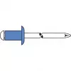 GESIPA aklinė kniedė plienas/plienas 4x8mm pusapvalė galvutė, sukibimo diapazonas 2,5-4,5mm (6310443)