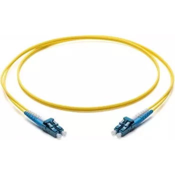 Corning LC/LC OS2 vienmodis dvigubas optinis pataisos kabelis, 10m, geltonas F040402G2Z20010M