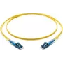Corning LC/LC OS2 vienmodis dvigubas optinis pataisos kabelis, 10m, geltonas F040402G2Z20010M