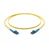 Corning LC/LC OS2 vienmodis dvigubas optinis pataisos kabelis, 10m, geltonas F040402G2Z20010M