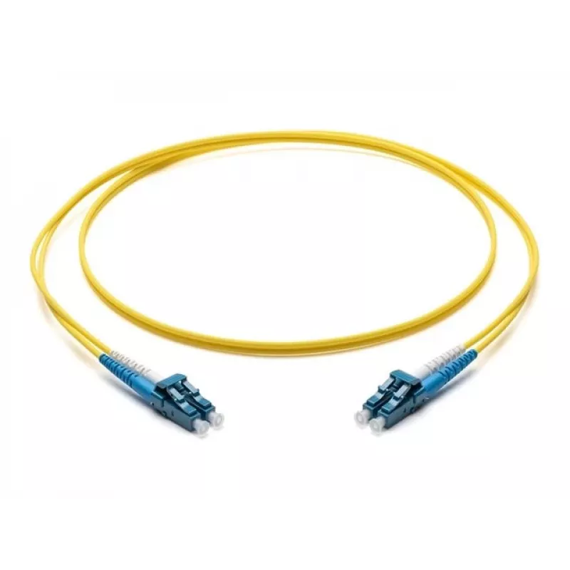 Corning LC/LC OS2 vienmodis dvigubas optinis pataisos kabelis, 10m, geltonas F040402G2Z20010M