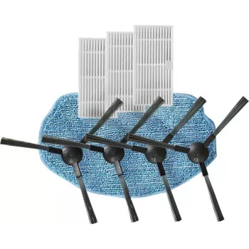 Nedis WIFIVCB01 robotinio siurblio priežiūros rinkinys – 2 HEPA filtrai, 2 šoninės šukos, pagrindinis šepetys, valymo įrankis