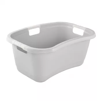 keeeper Janne skalbinių kubilas, Nordic-Grey, 38 L, inkstų formos, soft-touch rankenos 1078313000000