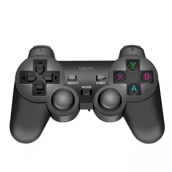 LogiLink AA0187 belaidis žaidimų pultas 2.4 GHz juodas, 8 m nuotolis, PC, Android, PS3