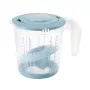 keeeper Matteo matavimo indų rinkinys, 3 dalių, PP, Nordic Grey/Transparent, su integruotomis svarstyklėmis skysčiams, cukrui, miltams 3004568015500