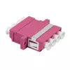 LogiLink LC-Duplex Quad šviesolaidinių adapterių rinkinys, violetinis, 12 vnt. FA04LC7