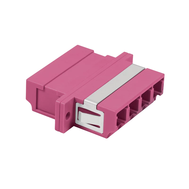 LogiLink LC-Duplex Quad šviesolaidinių adapterių rinkinys, violetinis, 12 vnt. FA04LC7