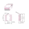 LogiLink LC-Duplex Quad šviesolaidinių adapterių rinkinys, violetinis, 12 vnt. FA04LC7