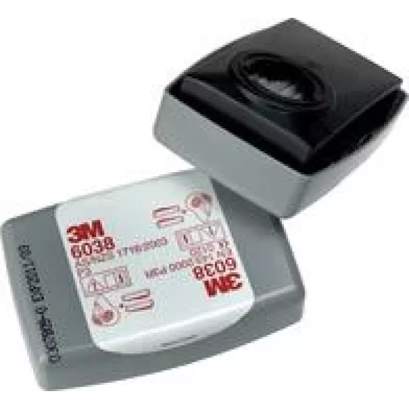 3M dalelių filtras su aktyvuota anglimi, P3R 6038 - 20 vnt. (10x po 2) - vienai kaukei reikia 2 filtrų (6038)
