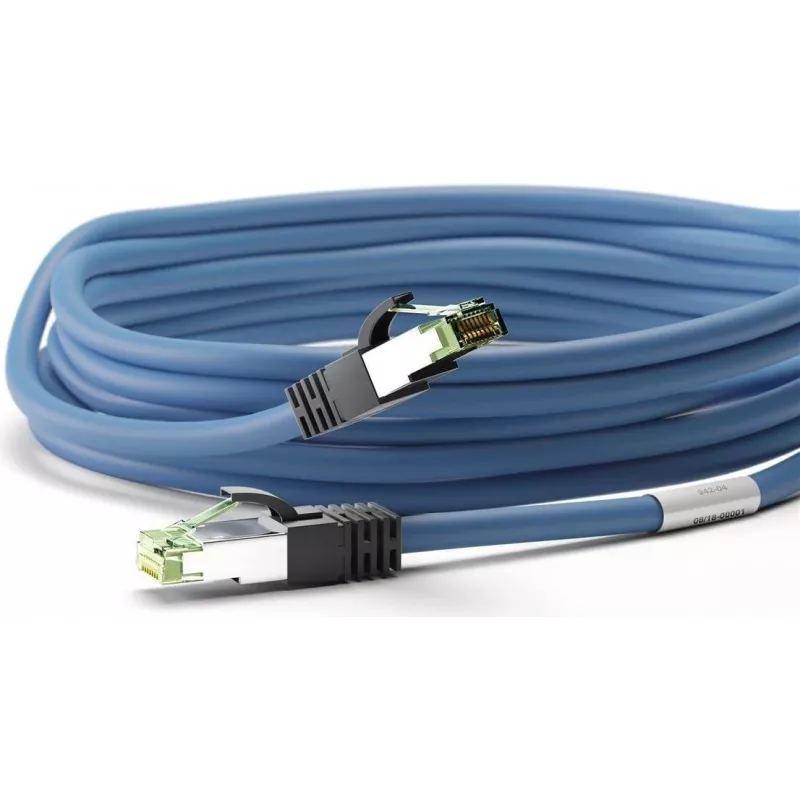 Wentronic 45657 Cat8.1 S/FTP tinklo kabelis, RJ45, 0,25 m, mėlynas