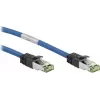 Wentronic Goobay CAT 8.1 tinklo kabelis, S/FTP (PiMF), mėlynas, 2 m - LSZH be halogenų, varis AWG 24 (45660)