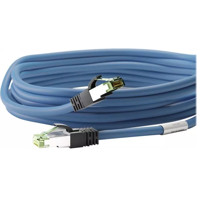 Wentronic Goobay CAT 8.1 tinklo kabelis, S/FTP (PiMF), mėlynas, 2 m - LSZH be halogenų, varis AWG 24 (45660)
