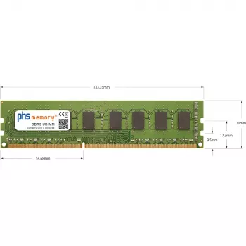 PHS-memory 2GB DDR3 UDIMM 1066MHz atmintis, skirta Acer Veriton M480G SP174855