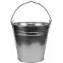 Bradas cinkuoto plieno kibiras, 7 L, sidabrinis, metalinė rankena J5316