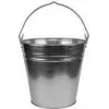 Bradas cinkuoto plieno kibiras, 7 L, sidabrinis, metalinė rankena J5316