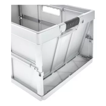 keeeper Profi Folding Box benno, 45 litrų, šviesiai sidabrinė, integruotos minkštos rankenos, 50 kg apkrovos talpa 1023716000000
