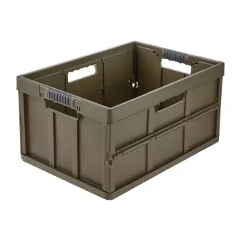 keeeper Profi Folding Crate benno, 45 litrų, alyvuogių spalvos, integruotos minkštos rankenos, maks. apkrova 50 kg, 1 vnt. 1023732300000