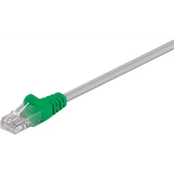 Wentronic Goobay CAT 5e krosoverinis tinklo kabelis, U/UTP, pilkas-žalias, 2 m - CCA varis-aliuminis (68864)