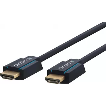ClickTronic 70308 12,5 m High Speed HDMI kabelis su Ethernet - mėlynas