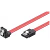Wentronic 93116 SATA III kabelis 0,5m raudonas, 6Gbps su fiksavimo spaustukais