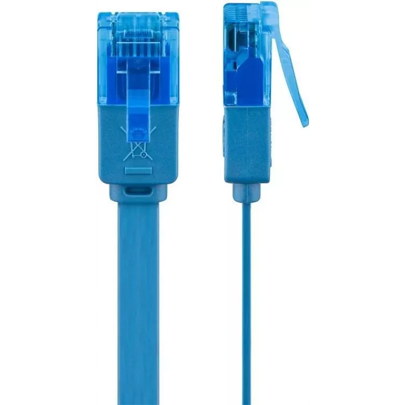 Wentronic RJ45 CAT6a tinklo kabelis 5m, U/UTP, auksuoti kontaktai, 10 Gbit/s 96339