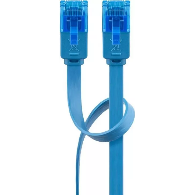 Wentronic RJ45 CAT6a tinklo kabelis 5m, U/UTP, auksuoti kontaktai, 10 Gbit/s 96339
