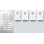 Siedle SET CLAB 850-4 E/W Audio rinkinys Classic nerūdijantis plienas/baltas (210010048-00)