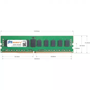 PHS-memory 16GB DDR4 ECC UDIMM 3200MHz PC4-25600E atmintis Synology RackStation RS3626xs SP619472