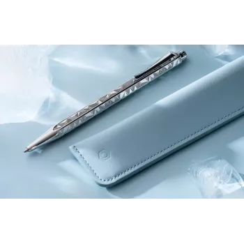 Caran d'Ache Ecridor Alpine Frost tušinukas ir mechaninis pieštukas, juodas rašalas, vidutinis, platinuotas CC0890.025