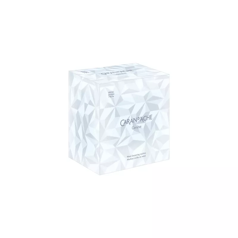 Caran d'Ache Alpine Frost metalinis pieštukų drožtukas, 1 skylutė, mėlynas/sidabrinis CC0455.025