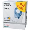 Siemens VZ123FP MegaAir SuperTEX dulkių siurblio maišelių rinkinys (Type G/G ALL, 4 maišeliai + 1 mikrofiltras)